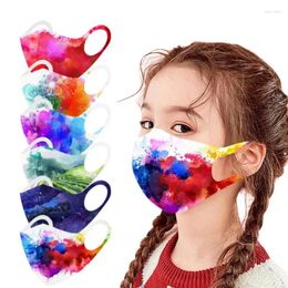 Cycling Caps Mouth Mask Sunscreen For Children Ice Silk Cotton Non- Watercolour Face Baby Masks Washable