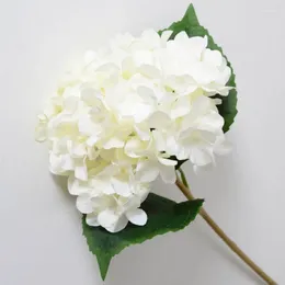 Decorative Flowers 5pcs Artificial Natural Lifelike Silk Hydrangea DIY Wedding Bridal Bouquet Home Decoration Accessories Fake Plants