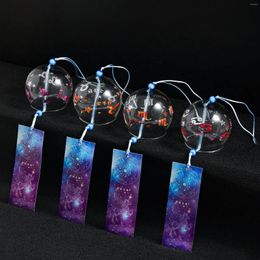 Decorative Figurines 1PC Japanese Style Twelve Constellations Handmade Glass Wind Chimes Hanging Craft Bell Home Room Decor Garden