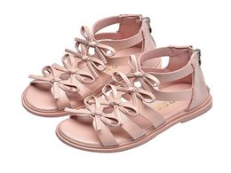 Sandali di moda sandali Roman Scarpe 2020 Nuove ragazze estive scarpe da bowknot per bambini scarpe per bambini sandali per bambini per bambini al dettaglio 7887954