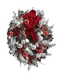 Christmas Decorations Flower Wreath Pendant Unique Door Garland Year Porch Sign Xmas Decor Hanging Cloth Gifts4554428