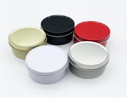 Storage Boxes Bins Candle Tin 5oz Containers Metal Case for Dry Lip Balm Spices Camping Party Favors6515889