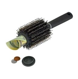 Hair Brush comb Hollow Container Black Stash Safe Diversion Secret Security Hairbrush Hidden Valuables Home Security Storage box DA272 ZZ