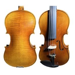 4/4 handmade violin powerful sound nice grain with shipping fee and quality case