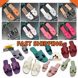 free shipping sandal designer sandals for women slides 2024 slippers triple black white brown pink slide leather slipper womens shoes red new sexy ladies luxury