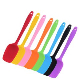 Utensils Universal Heat Resistant Integrate Handle Silicone Spoon Scraper Spatula Ice Cream Butter Cake Kitchen Home Cooking Tool Utensil