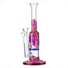 Heady Glass Hookahs 9Inch Glass Bong with Glass Bowl Beecomb Percolator 14mm Female Joint WP2233