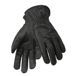 Gloves Black Working Gloves Leather Drivers Motorcycle Cowhide Safety Works Glove for Men Women No Lining