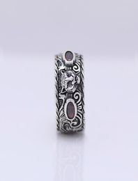 Factory whole S925 sterling silver ring tide ladies retro inlay tiger head ring men039s punk old ring lover Jewellery gift1834211