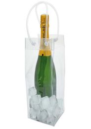 Shippng 50pcslot PVC Ice Bag Wine cooler chiller Gift bags Wine Tool2995198
