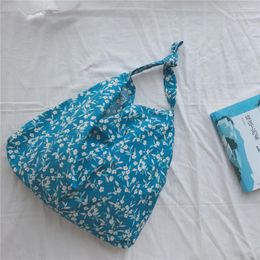 Shoulder Bags Retro Floral Bag Light Thin Large Handbag Cotton Fabric Women Casual Sling Shopping Female Flower Tote