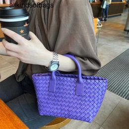 Cabat Tote Bag Bottegvenets Handbag Star Style Vegetable Basket Childrens Versatile Multi Back Method Leather Woven Crossbody Handheld Shoulder frj