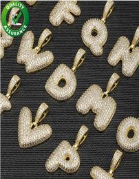 Iced Out Pendant Luxury Designer Jewellery Customised Necklace Hip Hop Bling Chains Jewellery Men Diamond Letter Charms Rapper Fashion6221659