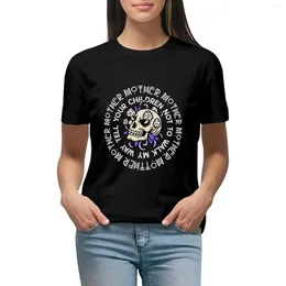 Women's Polos Mother Danzig Funny Mushroom T-shirt Female Blouse Animal Print Shirt For Girls T-shirts Women Loose Fit