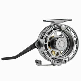 Automatic Fly Fishing Reel Made of CNC Machined Aluminium 75mm Out Diameter LargeArbour for Nymph Freshwater 240506