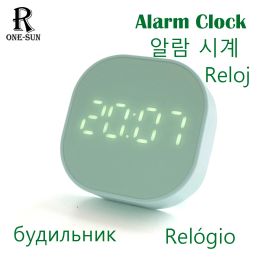 Clocks Mini LED Digital Table Clock with Backlight Snooze Alarm Clocks Temperature Magnetic Suction Timer for Kitchen Home Decoration