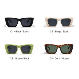 Luxury designer Sunglasses women's sunglasses, Horn-Rimmed and Cat-Eye Prescription Sunglasses bouncy street photos, internet celebrities, Instagram style