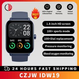 Watches CZJW IDW19 Smartwatch Blood Oxygen Bluetooth Call Smart Watch For Man Women Builtin Alexa 5ATM Waterproof Heart Rate Smartwatch