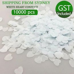 Party Decoration 10000pcs Tissue Paper Biodegradable White Heart Confetti Birthday Wedding Supplies DIY Celebration