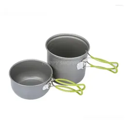 Cups Saucers Picnic Tableware Durable Resistant Abrasion Scale Mesh Pocket High Temperature Barbecue Pot Folding Pan