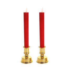3PCS Candles LED Long Rod Candles Smokeless eternal flame Simulation Candle Church Wedding Venue Atmosphere Decoration Holiday party candle