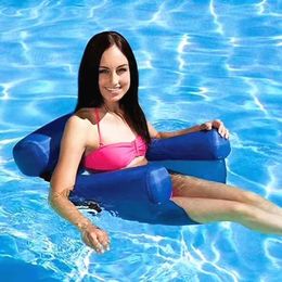 Inflation Swimming Chair Sofa Floating Mattress Summer Pool Party Water Hammock Backrest for Outdoor 240506