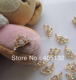 WholeMD595 3D 50pcsbag Nail Decoration Metal Gold Deco Metal Nail Art Decoration5378381