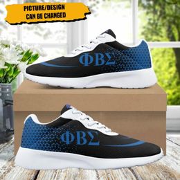 Casual Shoes Phi Beta Sigma Pattern Women Soft Sneakers Wear-resistant Outdoor Running Lightweight Breathable Walking Adult