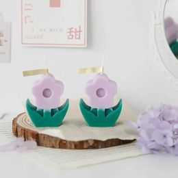 3PCS Candles Aromatherapy Candle Happy Birthday Princess Party Flower shaped Fragrant Candle Valentines Day Mothers Day Candle Decoration