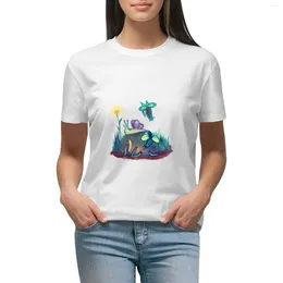 Women's Polos Slug Butterflies T-shirt Oversized Plus Size Tops Summer Designer Clothes Women Luxury