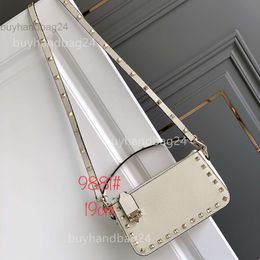 Shoulder Fashion Buckle 2024 Vlogoo Designer Lady Stud Purse Bag Rivet Calf Leather Lock Bags Zipper Handbag Crossbody New Valentyno Trend EHJY