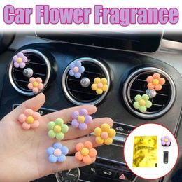 Car Clips Cute Flower Perfume Clip Air Outlet Decoration Freshener Interior Accessories