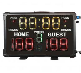 GANXINLED Portable Sport Electronic Scoreboard Multifunctional Big Digital Scoreboard for Many Kinds of Sports1642559