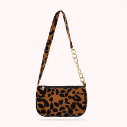 Totes Winter Shoulder Bag Female Plush Messenger Soft Top-handle Purse Crossbody Animal Handbag Women 2024