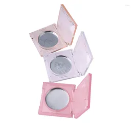 Storage Bottles 1PC Empty Flip Single Hole Square Transparent Highlight Box Blush Case Concealer Cosmetic Replacement