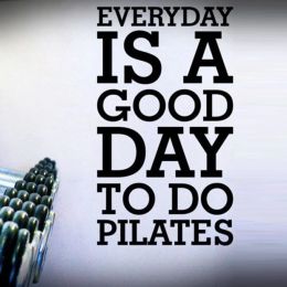 Stickers Everyday is a Good Day To Do Pilates Letters Removable Wall Stickers for Sport Room Wallpaper Art Decals Murals K936