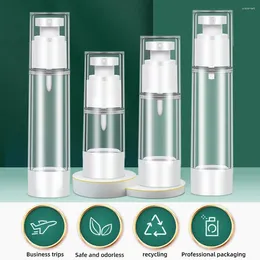 Storage Bottles 50ml Refillable Spray Lotion Bottle Portablere Airless Pump Jar Vacuum Travel Press-Type Liquid Cosmetic Container