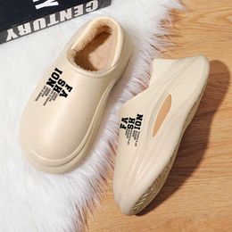 Slippers Mens Cotton Eva Slippers Winter Street Casual Keep Warm Mens Shoes Fashion Popular Lightweight Soft Comfortable Mans Footwear 240506