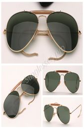 Mens outdoos Sunglasses Fashion Sunglasses women Pilot Sun Glasses sell ray fashion glass lenses with leather case and retail 4264949