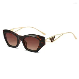 Sunglasses 2024 Unique Irregular Hollow Women Men Cat Eye Lens Metal Vintage Sun Glasses Female Travel Retro UV400