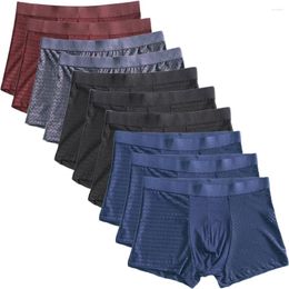 Underpants 10pcs Men Panties Underwear Boxershorts Boxer Interior Hombre Calzoncillos Breathable Bamboo Hole