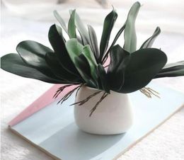 Phalaenopsis leaf artificial plant leaf decorative flowers auxiliary material flower decoration Orchid leaves 30pcslot GB1503817721