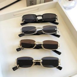 Sunglasses Square Women Designer Small Rectangle Sun Glasses UV400 Men Black Shades Retro Eyewear For Female