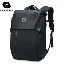 Backpack FENRUIEN 2024 Waterproof Business For Men USB Charging Short Trips 15.6-inch Laptop Bags Mochila Teen
