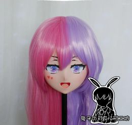 Party Supplies (RB6531)Quality Handmade Female Resin Cosplay Japanese Role Anime Megu Kigurumi Crossdress Doll Transgender Mask