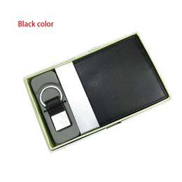 Code 1310 Genuine Leather Men Wallet Fashion Man Wallets and Key Chain set Designer Short Purse With Coin Pocket Card Holders High Qual 236W