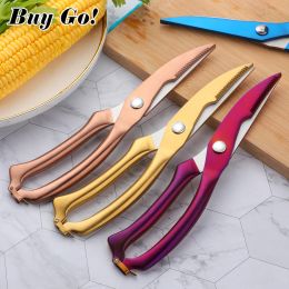 Utensils 1X Stainless Steel Poultry Kitchen Chicken Bone Scissor With Safe Lock Cutter Cook Tool Shear Cut Duck Fish Meat Kitchen Gadgets