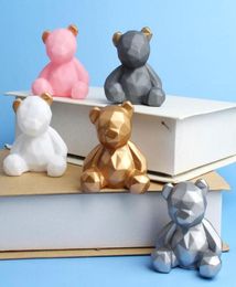 Other Festive Party Supplies Light Luxury Cute Geometric Bear Cake Topper Europe Style Birthday Decorations Decoration Kids Boy 4704578