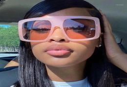 Sunglasses Super Big One Piece Pink White Shield Square For Women Oversized Sun Glasses Female Black Shades6411217