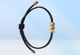 Meetvii Handmade Chain Simple Ethnic Beads Lucky Rope Bracelet Bangles For Women Men Wax Thread wrist Jewellery Gift1462126